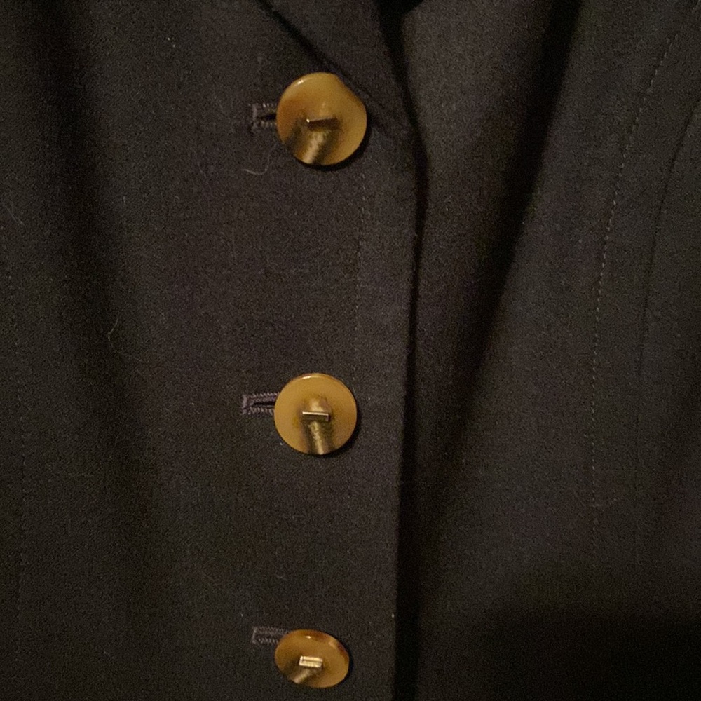 Talbots Navy Wool jacket Blazer suit coat 10 - Picture 3 of 9